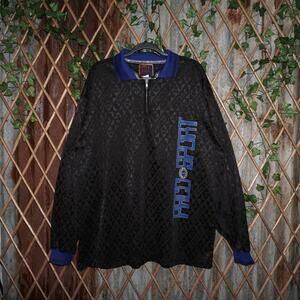 XXL - Vintage / Y2K PACO sport jeans 1/4 zip hip hop t-shirt